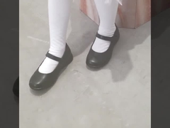 Dziewczęce skórzane buty szkolne T-Bar dla wszystkich grup wiekowych, 13 małych-7 dużych