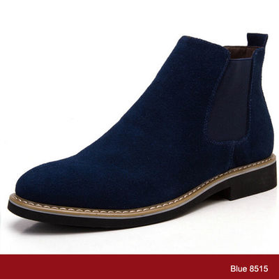 Gumowa podeszwa męska Suede Desert Boots Genuine Leather Men Casual Leather Boots