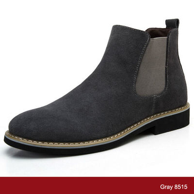 Gumowa podeszwa męska Suede Desert Boots Genuine Leather Men Casual Leather Boots
