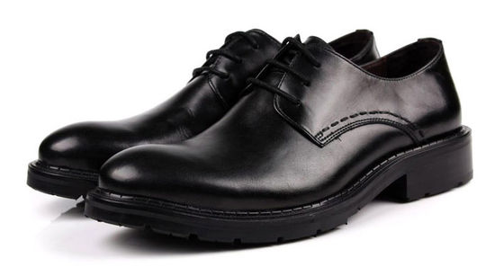 Ręcznie wykonane obuwie męskie Czarne sznurówki buty w stylu ubrania wygodne z grubymi platformami