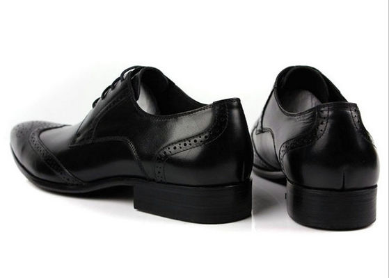Mężczyźni Buty ze skóry pełnoziarnistego stylowy design brogue Mężczyźni ostre buty formalne