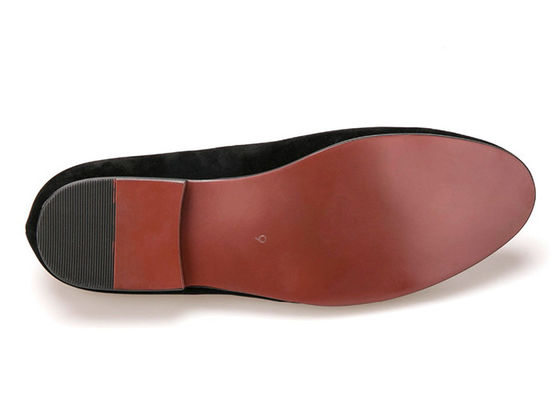 Casual Slipper Mens Velvet Loafers Z Niestandardowym Dekoracją Kształtem Czaszki