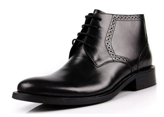 Skóra krowieca męska buty kostkowe wysokiej klasy buty skórzane