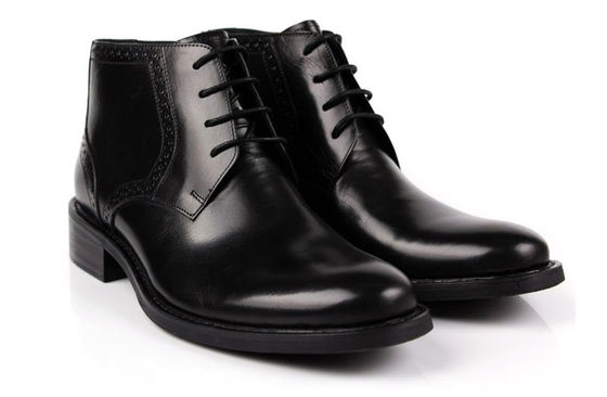 Skóra krowieca męska buty kostkowe wysokiej klasy buty skórzane