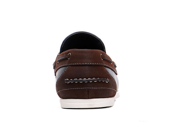 Flat Classic Mens Slip On Skórzane Sneakers Twill Lining Czarne Casual Loafers