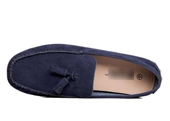 Stylowe buty do jazdy dla mężczyzn czarne, mokasin - buty do jazdy z suedy Gommino