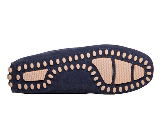 Stylowe buty do jazdy dla mężczyzn czarne, mokasin - buty do jazdy z suedy Gommino