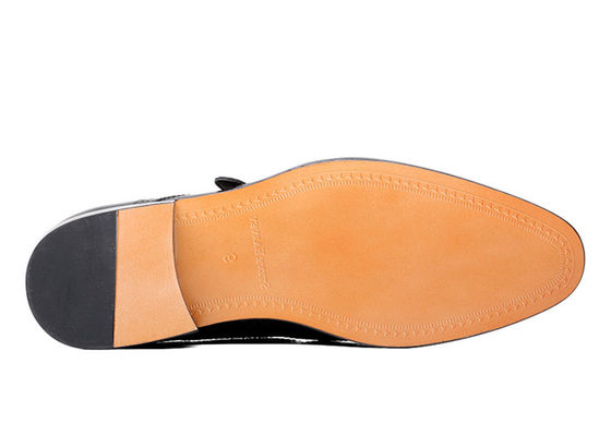 Buty dla dorosłych mężczyzn czarne prawdziwa skóra buty w stylu Brogue