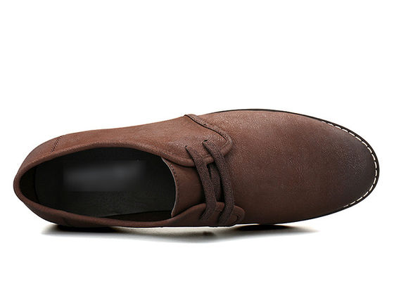 Niskie obcasy męskie skórzane buty Casual wygodne Suede górne męskie Casual Oxford