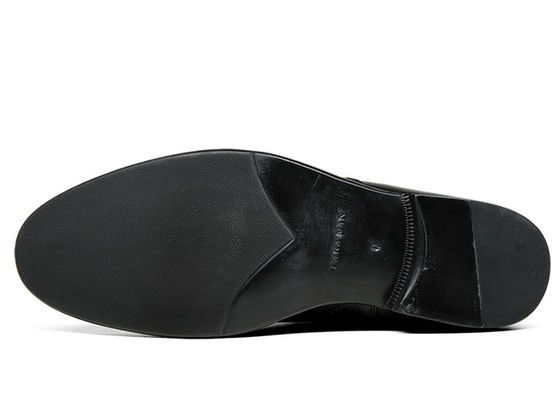 Ślubna prawdziwa skóra męska buty kostkowe czarna skóra wysokie top buty