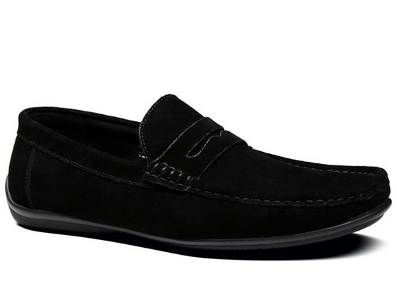 Latowe futerki męskie skórzane mokasiny buty męskie czarne buty z spódnicą