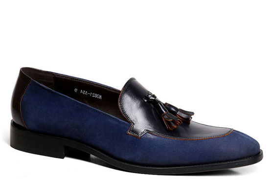 Dorośli męski suede Penny Loafers Flat Slip On męski mokasin Buty skórzane