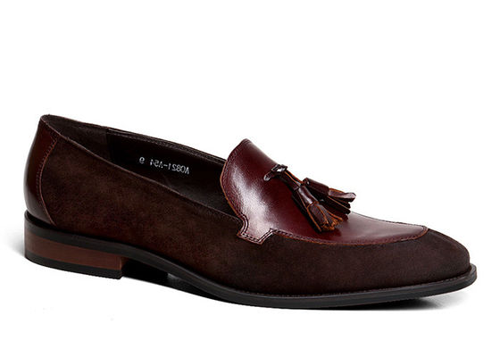 Tassel Penny Suede Skórzane Buty, Wiosna / Jesień męskie Skórzane Slip On Buty