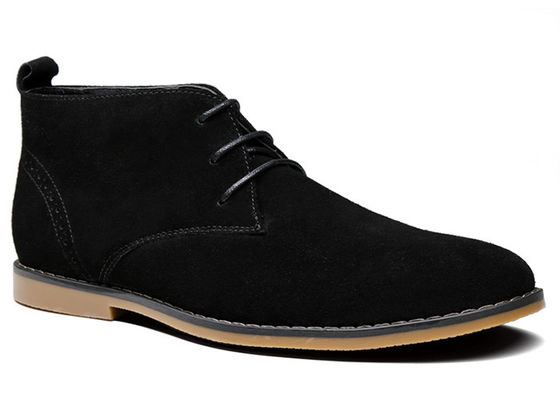Modne męskie buty suedowe buty kostnicze prawdziwa skóra męska buty zimowe