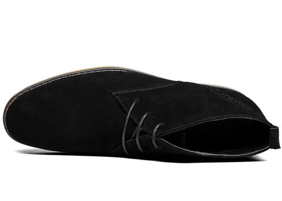 Modne męskie buty suedowe buty kostnicze prawdziwa skóra męska buty zimowe