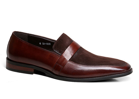 Klasyczny męski skórzany loafers szycie ręcznie wykonane skórzane buty sukienki na bankiet