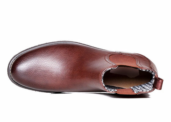 Martino męskie buty z kostką, kolorowe buty na zamówienie z prawdziwej skóry, brązowe