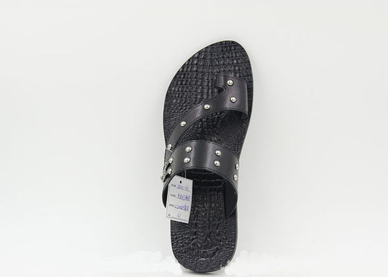 Dom Mężczyźni Prawdziwa Skóra Flip Flops Letnie Sandale Plażowe Buty