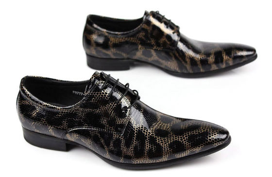 Krokodyl Styl męski Czarne Buty Brogue, Moda Nocny Klub Prawdziwe Buty Zmiane