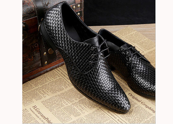 Mężczyźni Burgundii buty sukienkowe Vintage włoski Goodyear Welted pełnoziarniste buty skórzane