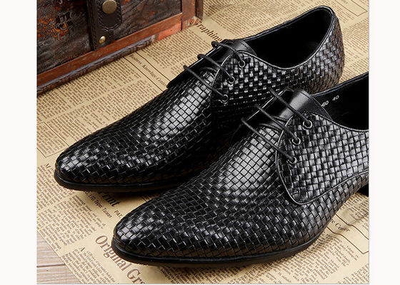 Mężczyźni Burgundii buty sukienkowe Vintage włoski Goodyear Welted pełnoziarniste buty skórzane