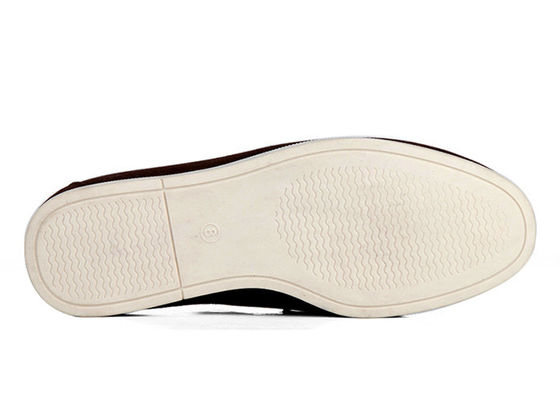 Wytrzymałe męskie buty codzienne Tassels Flat Loafer Men Brown Skórzane buty do jazdy