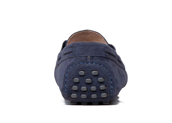 Oddychające buty z płaskim krawatem, buty z krągłymi palcami, buty z modą, buty z skórą z suedy