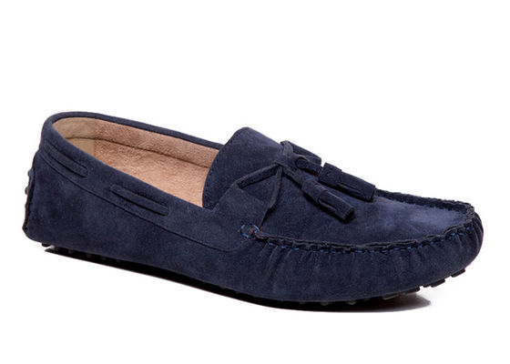 Oddychające buty z płaskim krawatem, buty z krągłymi palcami, buty z modą, buty z skórą z suedy