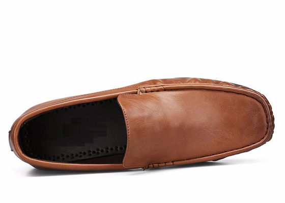 Slip On Mens Miękkie buty mokasinowe Prawdziwe skórzane buty płaskie Gommino Buty jazdy