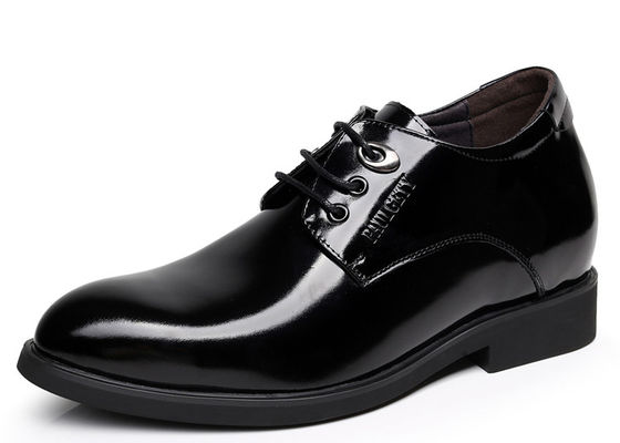 Czarny Oxford Koronka do windy męskie buty Solid Slip - na markowych buty dla mężczyzn