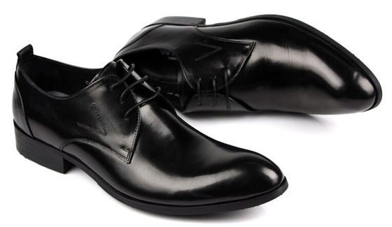 Kawa / Czarna / Brązowa męska suknia ślubna buty wypalone męskie buty z ostrymi palcami