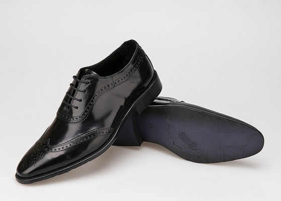Mężczyźni czarni, buty biznesowe, buty Oxford, buty Brogue.