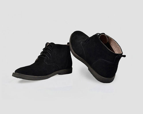 Prawdziwe skórzane buty z pustyni dla mężczyzn, buty z podeszwą, buty z kostką.