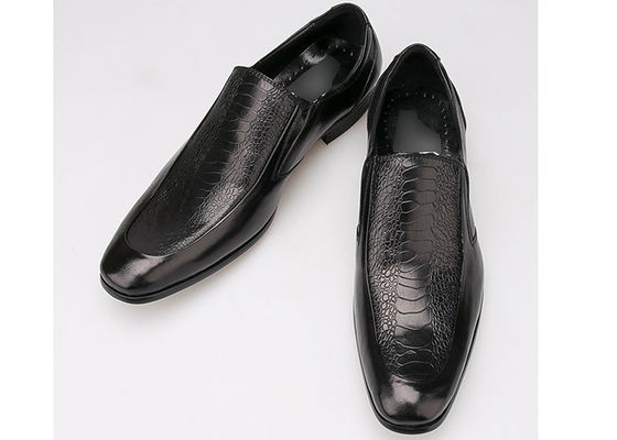 Slip On Round Toe Mężczyźni Buty Formal Dress Oxford Style Buty Full Grain Leather Dress