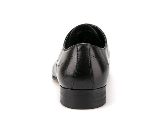 Sznurówka męska skóra buty szaty wodoszczelne stylu brytyjskiego męski czarny brogue buty