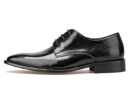 Włoskie męskie buty ze skóry, buty ze sznurowadła, buty do biura