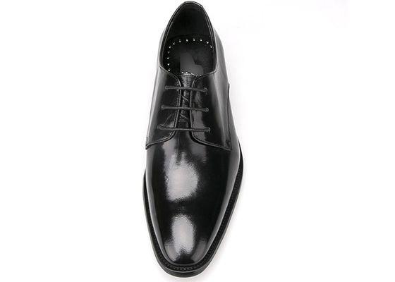 Włoskie męskie buty ze skóry, buty ze sznurowadła, buty do biura