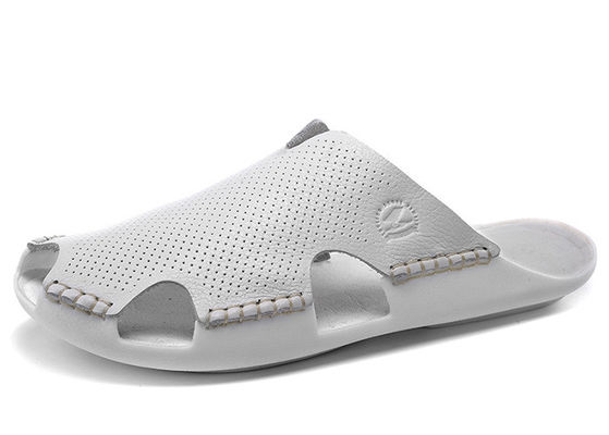 Codzienne wypoczynkowe męskie kapcie skórzane Flip Flops męskie sandały i kapcie