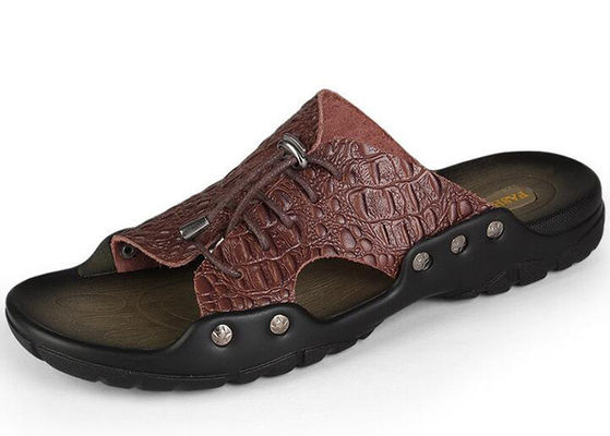 Strandowe męskie skórzane buty letnie, buty skórzane na zamówienie