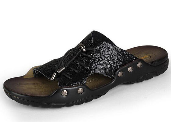 Strandowe męskie skórzane buty letnie, buty skórzane na zamówienie