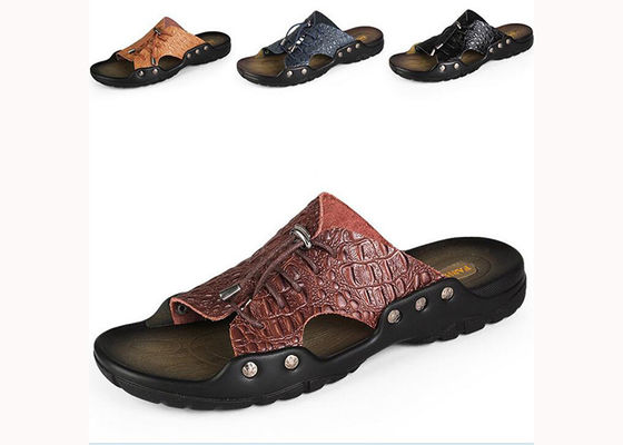 Strandowe męskie skórzane buty letnie, buty skórzane na zamówienie