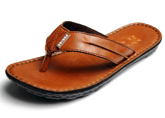 Flip Flop męskie kapcie skórzane na zamówienie letnie męskie Designer