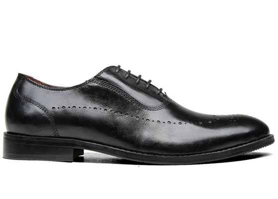 Flat Mens Czarny Oxford Buty wygodne wkładki Sznurówki buty biznesowe