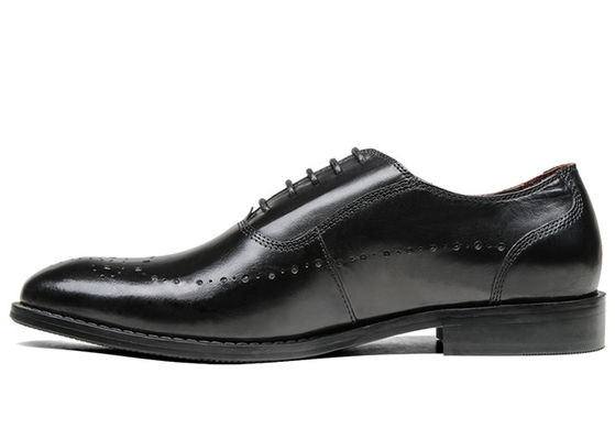 Flat Mens Czarny Oxford Buty wygodne wkładki Sznurówki buty biznesowe