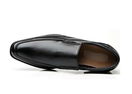 Slip on Loafers Czarny Durability Mens Casual Dress Buty na uroczyste wydarzenia