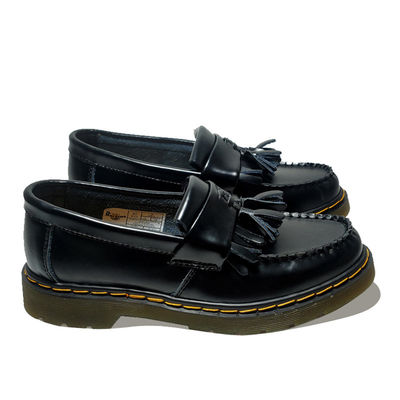 Adrian Tassel Leather Loafers Black Women'S rozmiar dostosowany do potrzeb formalnych / zwykłych