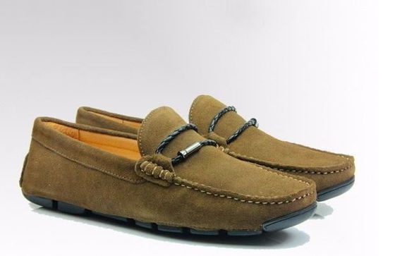 Ręcznie wykonane męskie buty suedowe buty spacerowe bez poślizgu Prawdziwa skóra mokasin buty Gommino
