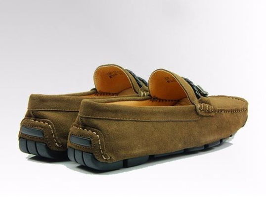 Ręcznie wykonane męskie buty suedowe buty spacerowe bez poślizgu Prawdziwa skóra mokasin buty Gommino