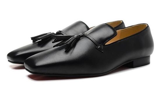 Wysokiej klasy męskie ubrania Buty Patent Skóra Square Toe Tenis Masculino Płaskości Rivet