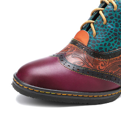 Buty w stylu Casual Bohemian Buty z grubością obcasów Buty sukienkowe Buty retro damskie